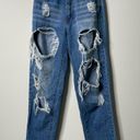 Missguided  Riot High Rise Mom Jeans Distressed Size 0 Photo 1