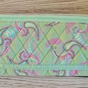 Lee Tanya  pink green paisley quilted wallet Photo 1