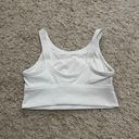 Aerie Offline By  White Ribbed Sport Bra Size Medium Photo 1