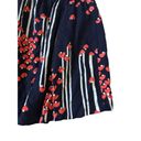 Cooperative  Navy Red Heart Print Valentines Skirt Size Small Photo 3