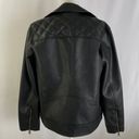 Universal Threads New Universal Thread Faux Leather Quilted Back Moto Jacket Black Size Medium Photo 9