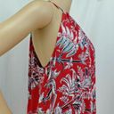 The Loft "" RED & GRAY PAISLEY PRINT SLEEVELESS SWING DRESS SIZE: XSP NWT Photo 2