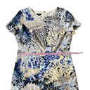 Talbots Short Sleeves Floral Printed Dress Size 10 Photo 7