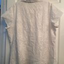 Dress Barn  White Lacy Short Sleeve Blouse sz 18-20 Photo 7