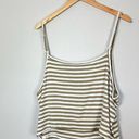 Aerie NEW  Striped Green Ribbed Crop Drawstring Tank Cami Top 2XL NWOT Photo 4