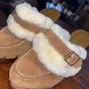 Ralph Lauren Designer Shearling Fur Platform Clogs Photo 0