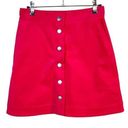 & Other Stories & Other Stories Barbie Pink Corduroy Button Front Mini Skirt‎ Photo 0