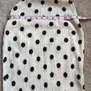 ZARA Cream With Brown Polka Dots Cut Out Statement Dress   Size XS Photo 4