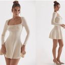 House Of CB  'Caprice' Cream Dainty Knit Mini Dress Photo 3