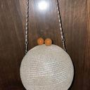 WOVEN WICKER‎ STRAW SUMMER CRUISE Ball PURSE BAG BASKET Photo 0