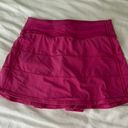 Lululemon Sonic Pink Pace Rival Skirt Photo 0