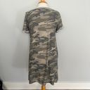 ee:some Casual Comfy Camo Short Sleeve Tshirt Dress Photo 7