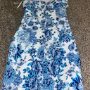 Blue Floral Prom / Formal Dress Photo 2