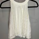 White halter lace tank top Photo 0