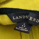 Lands End Fleece Pull Over Jacket ZIP Green Photo 6