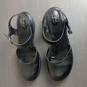 Born concept  BOC Black Levina Leather Chunky Clogs Size 10 Photo 2