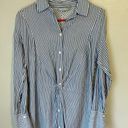 Vince [] Stripe Shirt Dress with Twist Front-Size 6 Photo 4