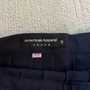 American Apparel Navy Pleated Mini Skirt Photo 2