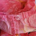 Talbots  Vintage Bright Neon Pink Orange Tropical Print Wrap Skirt Size 14 Petite Photo 4