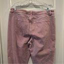 Lane Bryant  Purple Lavender Denim Girlfriend Crop Jeans size 18 Photo 8