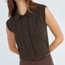 NWT Aritzia Sunday Best Flynn Vest in Mocha Brown Photo 0