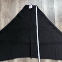 Pamella Roland 100% Cashmere Sweater Poncho Made in Italy Luxury Designer OS Black Size M Photo 8