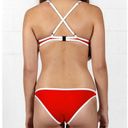 Hoaka Swimwear  Hawaii Red Modern Bikini Bottom Photo 7