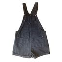 Old Navy  Slouchy Straight Non-Stretch Black Jean Short Overalls Photo 3