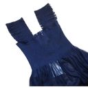 Hill House NWT  Ellie Nap Dress in Navy Sheer Tulle Smocked Midi Ruffle XS Photo 2