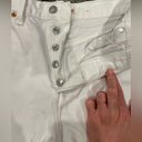 Levi's Levi’s Size 28 Raw Hem White Ribcage Shorts Photo 1