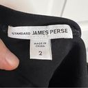 James Perse Standard  Women’s Black Fitted Dress Size 2 Small Spot See Pics Photo 4