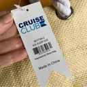 Cruise Club “Hello Sunshine” Straw Tote Bag, Rope Handles, Tan, Black, Yellow Photo 8