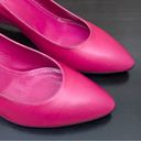 Jil Sander Fuchsia Leather Wedge Pump Size 39 Photo 10