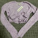 Urban Outfitters Bibi Wrap Sweater NWT Size XS - Lilac Photo 5