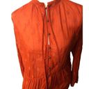 Pilcro  harvest orange tiered tunic with metal button accents down front Size S Photo 5