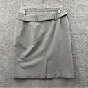 J. McLaughlin  Belted Pencil Skirt Light Gray Women's Size 6 Photo 1