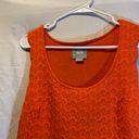 Anthropologie Maeve Coral Caye Textured Scalloped Dress Photo 1