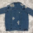 Pretty Little Thing Distressed Denim Jacket Photo 4