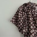 Poof SEA New York Geometric Print  Sleeve V-neck Blouse Photo 4