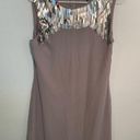 Ted Baker  Metal Embellished Dress Light Grey Photo 0