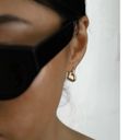 Love Heart Stud Earrings for Women Simple Style Gold Photo 5