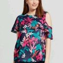 Isabel Maternity floral asymmetrical top Photo 0