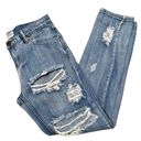 One Teaspoon  Awesome Baggies Destroyed Relaxed Fit Boyfriend Blue Jeans Size 25 Photo 6