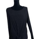 Zella  Front Twist Ribbed Long sleeve Top Photo 0