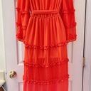 Alexis NWOT Angel Sleeve Ruffle Tiered Midi Chiffon Dress Photo 5