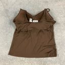 Energie  Brown Molded Cup Tank Top Cami Photo 3