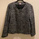 J.Jill  Grey Wool Blend Marled Blazer Jacket Size L Photo 0