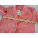 Anne Klein  Tweed One Button Notch Collar Jacket Blazer Red Pear 8 Photo 3