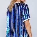 Nasty Gal Sequin Stripe Baseball Dress Photo 1