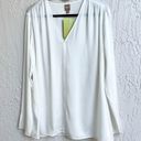 Hugo Boss  Iore stretch silk ivory blouse size 4 Photo 0